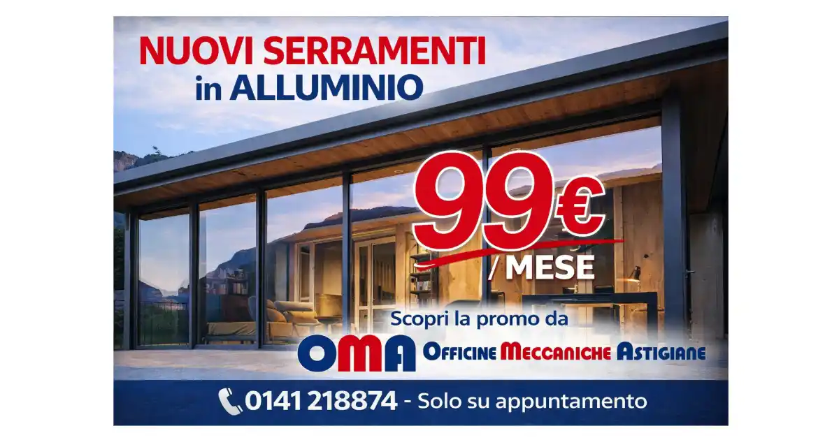 Scopri di più sull'articolo Serramenti in alluminio a 99€ al mese
