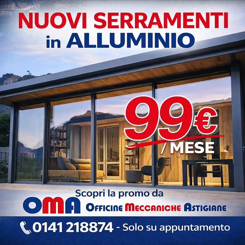 Serramenti taglio termico in alluminio a 99€ al mese